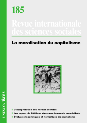 Couverture de l'ouvrage : La moralisation du capitalisme