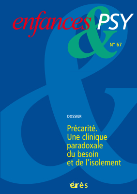 Couverture de l'ouvrage : Précarité. Une clinique paradoxale du besoin et de l'isolement