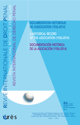 Couverture de l'ouvrage : Documentation historique de l'association (1926-2014)