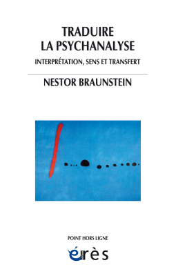 Couverture de l'ouvrage : Traduire la psychanalyse