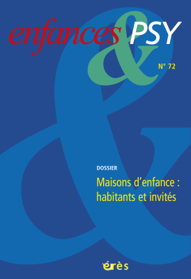 Couverture de l'ouvrage : Maisons d'enfance : habitants et invités