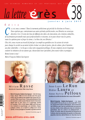 Couverture de l'ouvrage : Lettre érès 38
