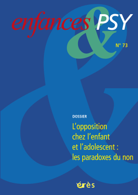 Couverture de l'ouvrage : L'opposition chez l'enfant et l'adolescent : les paradoxes du non
