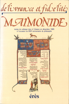 Couverture de l'ouvrage : Délivrance et fidélité:Maimonide