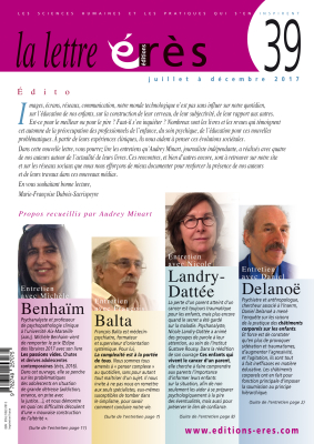 Couverture de l'ouvrage : Lettre érès 39