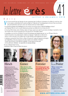 Couverture de l'ouvrage : Lettre érès 41