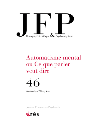 Couverture de l'ouvrage : Automatisme mental  ou Ce que parler veut dire