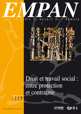 Couverture de l'ouvrage : Droit et travail social : entre protection et contrainte