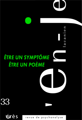 Couverture de l'ouvrage : Etre un symptôme, être un poème