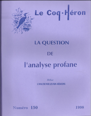 Couverture de l'ouvrage : La question de l'analyse profane