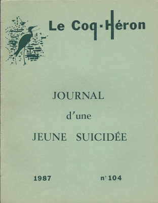 Couverture de l'ouvrage : Journal d'une jeune suicidée