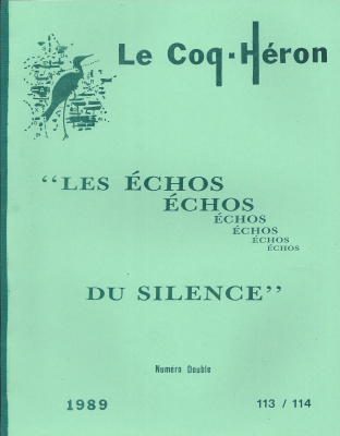 Couverture de l'ouvrage : Les échos du silence
