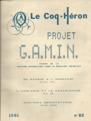 Couverture de l'ouvrage : Projet GAMIN
