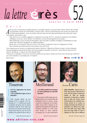 Couverture de l'ouvrage : Lettre érès 52