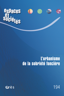 Couverture de l'ouvrage : L'urbanisme de la sobriété foncière