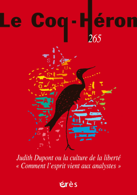 Couverture de l'ouvrage : Judith Dupont ou la culture de la liberté