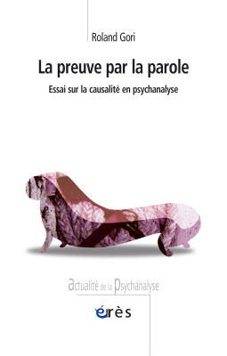 Couverture de l'ouvrage : La preuve par la parole