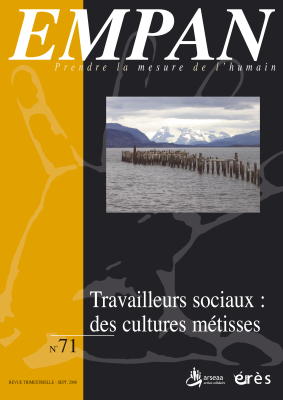 Couverture de l'ouvrage : Travailleurs sociaux : des cultures métisses