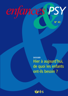 Couverture de l'ouvrage : D'hier à aujourd'hui, de quoi les enfants ont-ils besoin ?