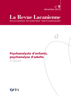 Couverture de l'ouvrage : La psychanalyse, pas sans les enfants...
