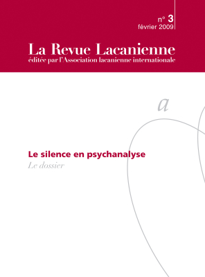 Couverture de l'ouvrage : Le silence en psychanalyse