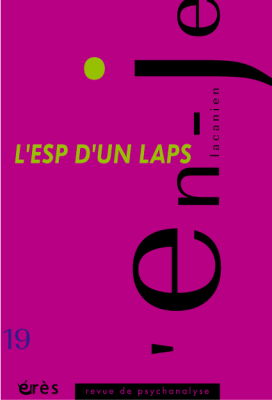 Couverture de l'ouvrage : L'esp d'un laps