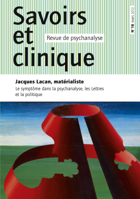 Couverture de l'ouvrage : Jacques Lacan, matérialiste