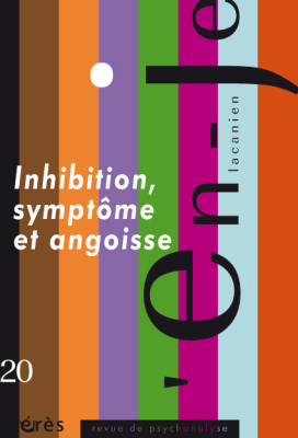 Couverture de l'ouvrage : Inhibition, symptôme et angoisse