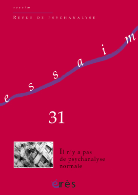 Couverture de l'ouvrage : Il n'y a pas de psychanalyse normale