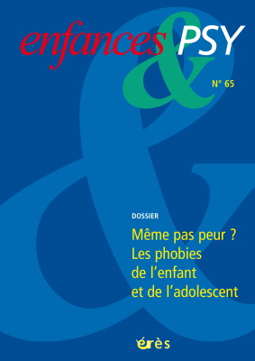 Couverture de l'ouvrage : Même pas peur ? Les phobies de l’enfant et de l’adolescent
