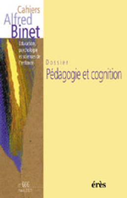 Couverture de l'ouvrage : Pédagogie et cognition