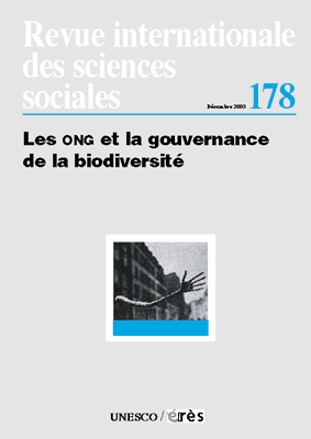 Couverture de l'ouvrage : les ONG dans la gouvernance de la biodiversité