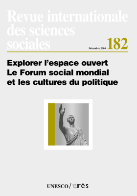 Couverture de l'ouvrage : Explorer l'espace ouvert - Le Forum social mondial et les cultures du politique