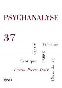 PSYCHANALYSE 37 : Intersexualité. Passe. Folie et démocratie