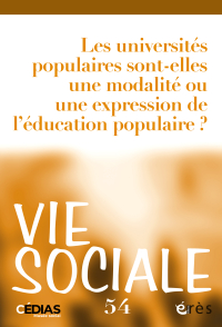 Les universités populaires sont-elles une modalité ou une expression de l’éducation populaire ?
