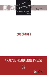 Que croire ?