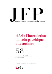 HAS : l’interdiction du soin psychique aux autistes
