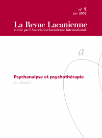 Psychanalyse et psychothérapie