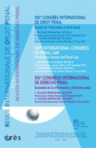 XIXe congrès international de droit pénal
