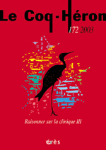 Raisonner sur la clinique III