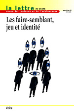 Les faire-semblant, jeu et identité