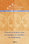 Pouvoir et emprise dans les groupes, les familles, les institutions