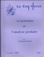 La question de l'analyse profane