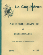 Autobiographie et psychanalyse