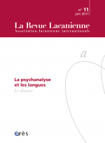 La psychanalyse et les langues