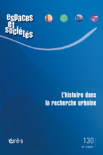 L'histoire dans la recherche urbaine