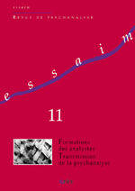 Formation des analystes - Transmission de la psychanalyse