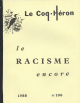 Le racisme encore