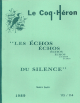 Les échos du silence