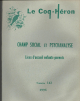 Champ social et psychanalyse